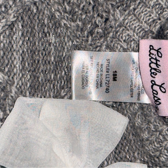 Little Lass Gray Knit Sweater &Matching Leggings 18m - Picture 6 of 8